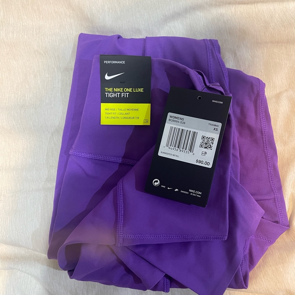 Purple Nike leggings